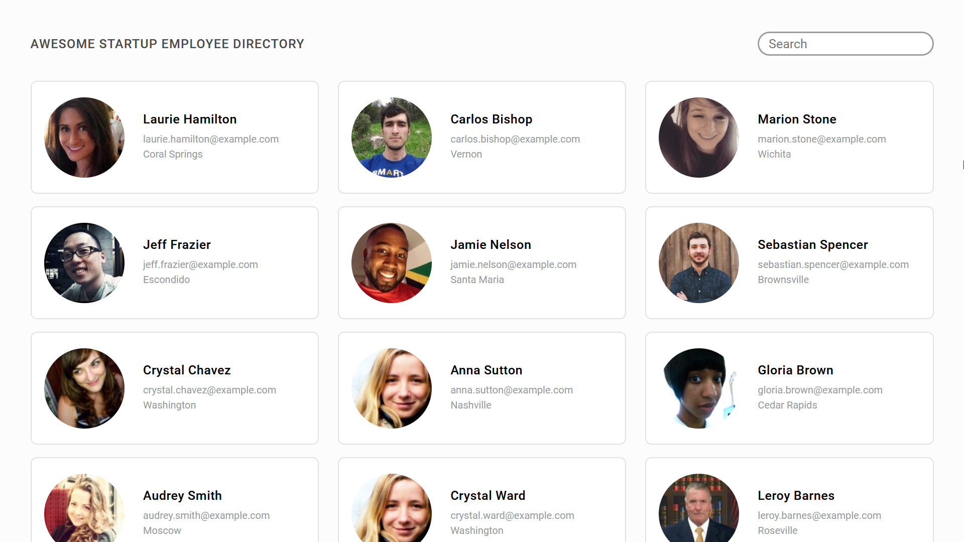 employee directory