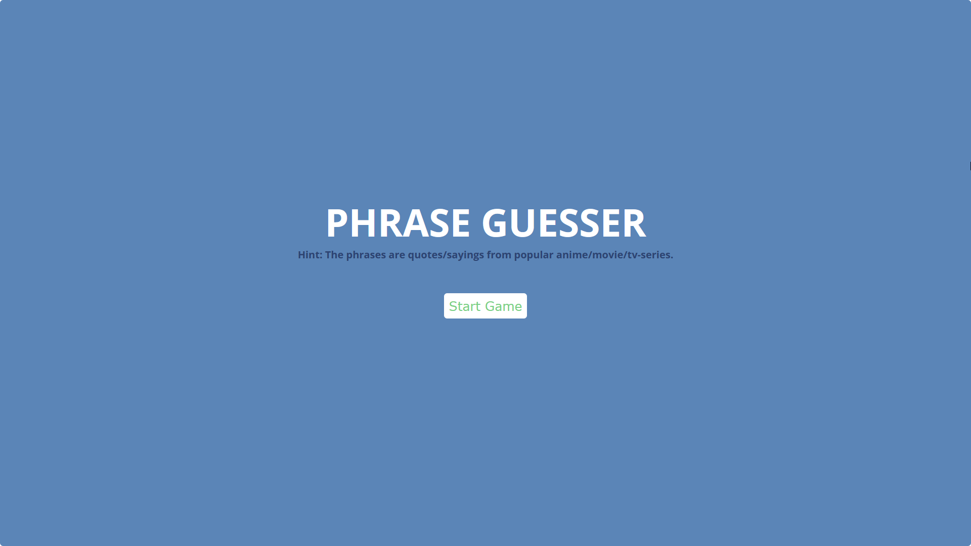 phrase guesser